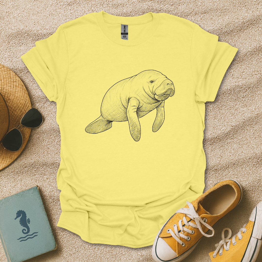 Manatee Sketch T-Shirt
