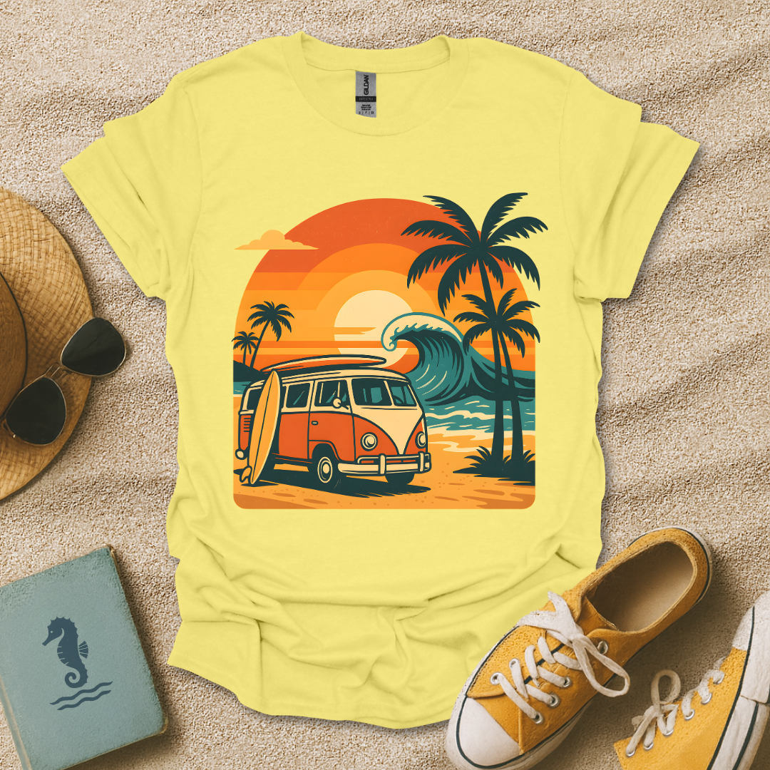 Retro Surf Sunset T-Shirt