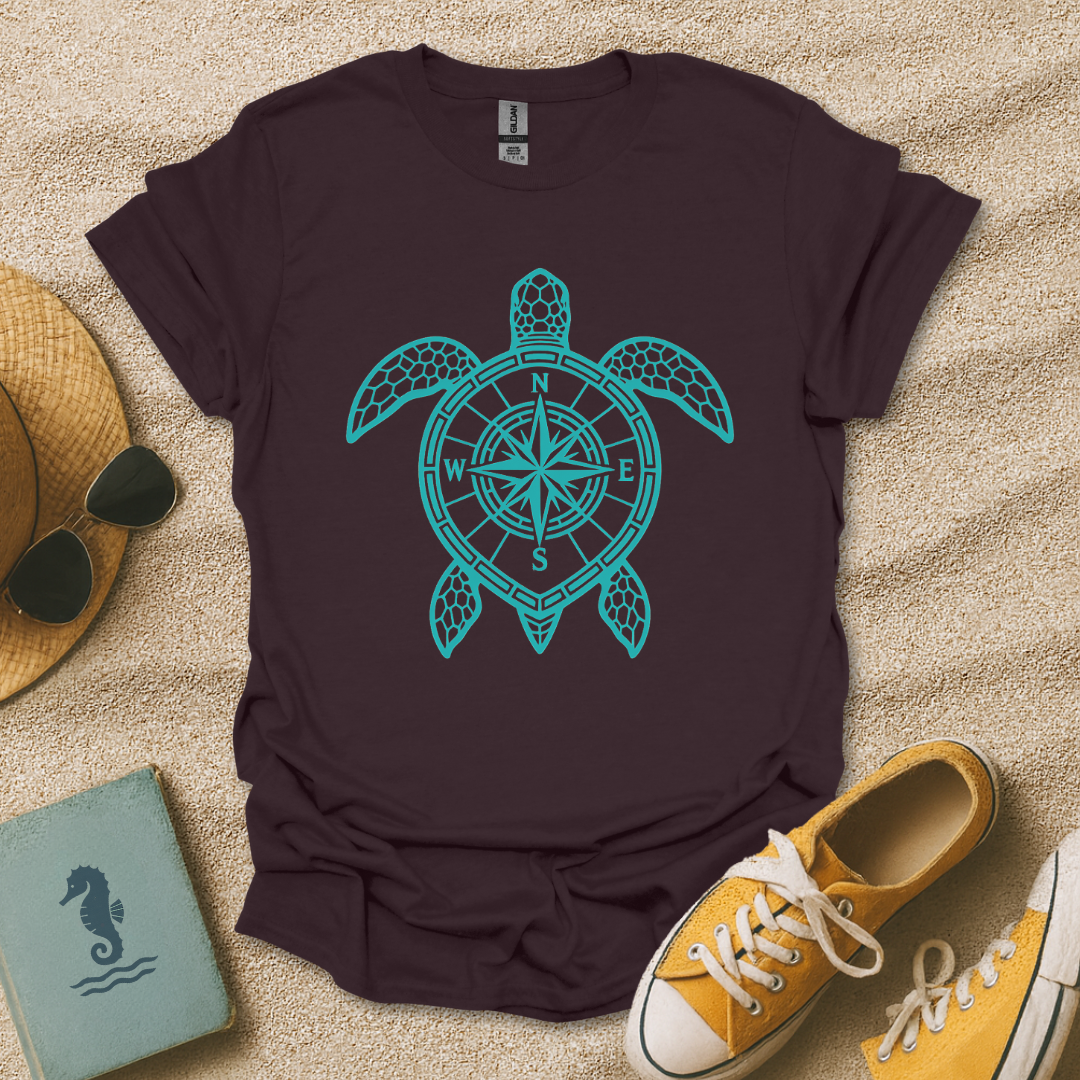 Compass Rose Sea Turtle T-Shirt
