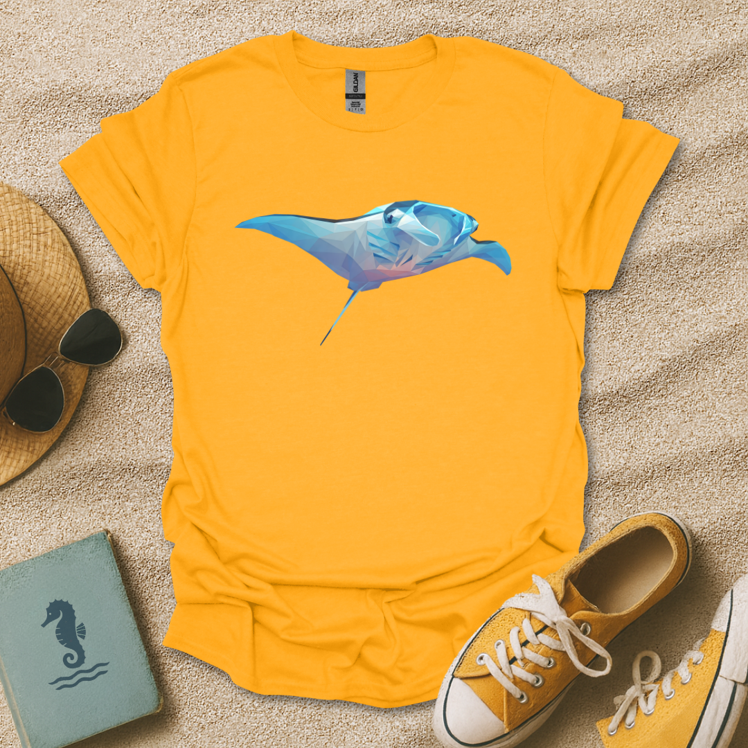Polygonal Manta Ray T-Shirt