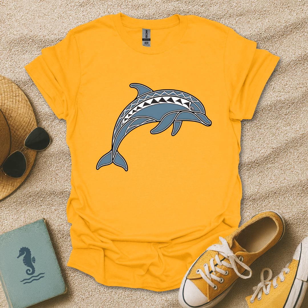 Geometric Dolphin T-Shirt