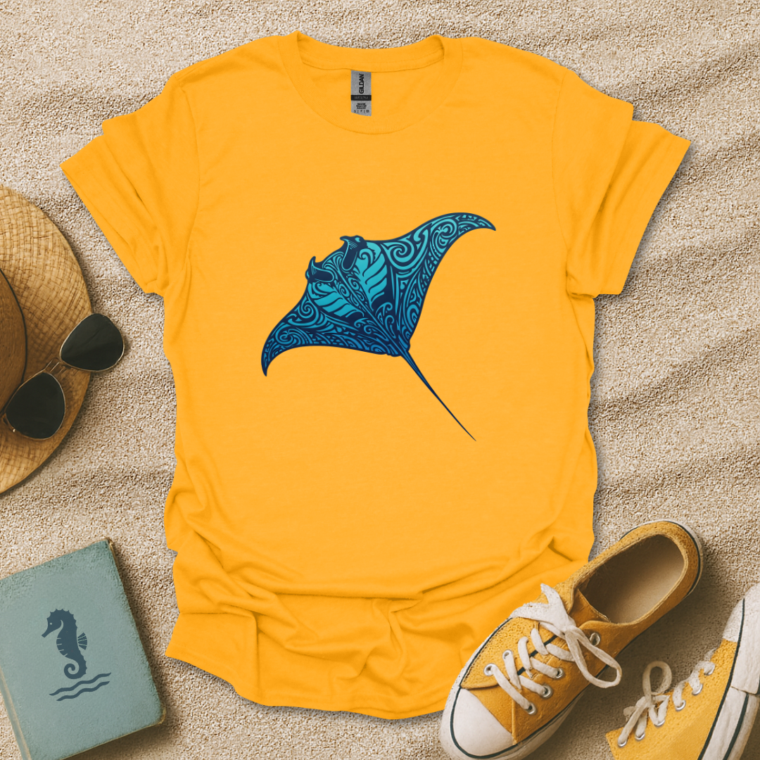 Tribal Manta Ray T-Shirt