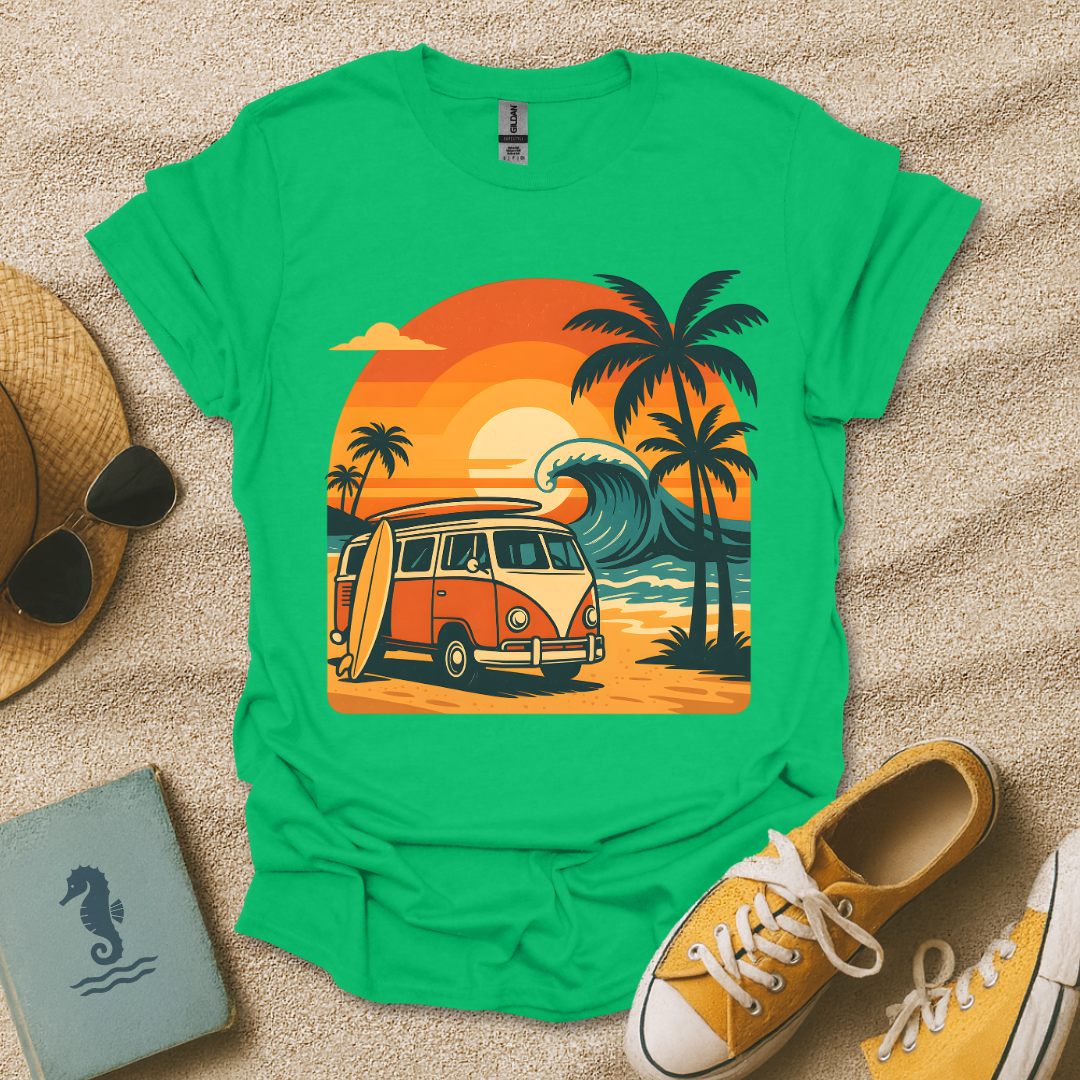 Retro Surf Sunset T-Shirt