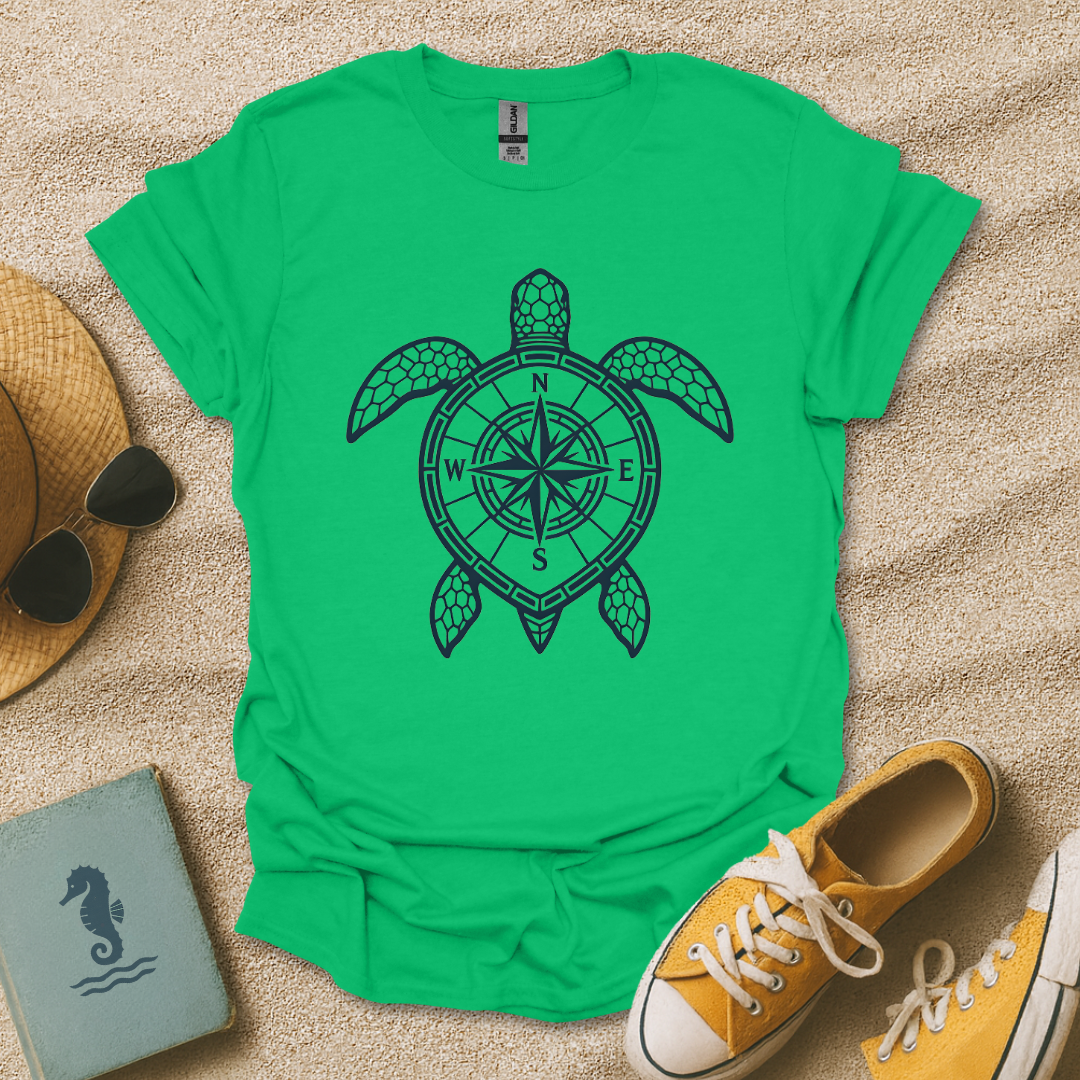 Compass Rose Sea Turtle T-Shirt