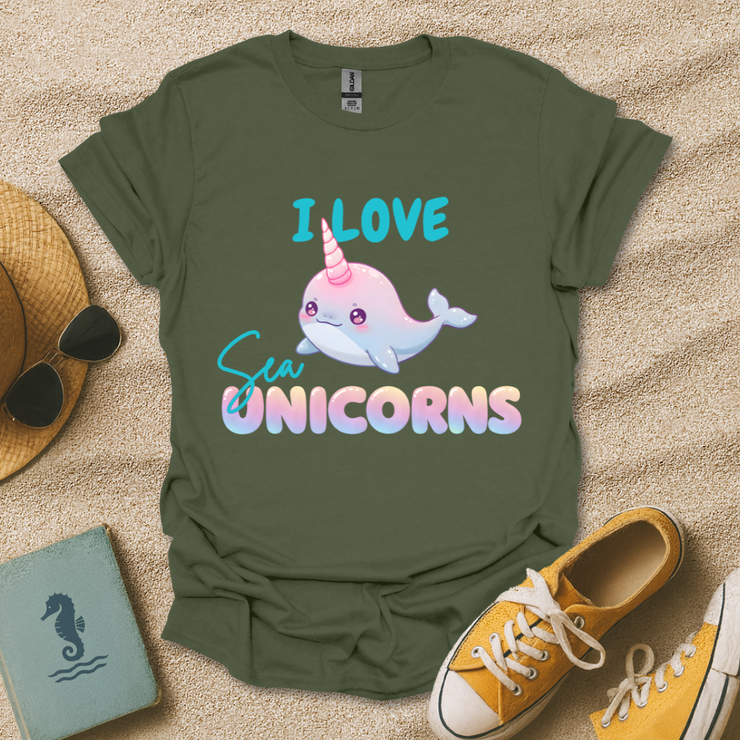 I Love Sea Unicorns T-Shirt