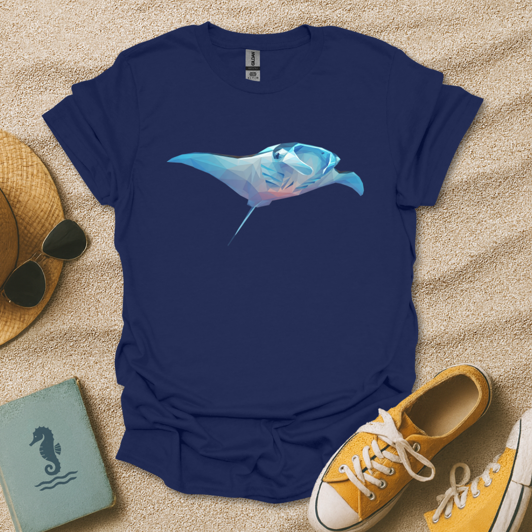 Polygonal Manta Ray T-Shirt