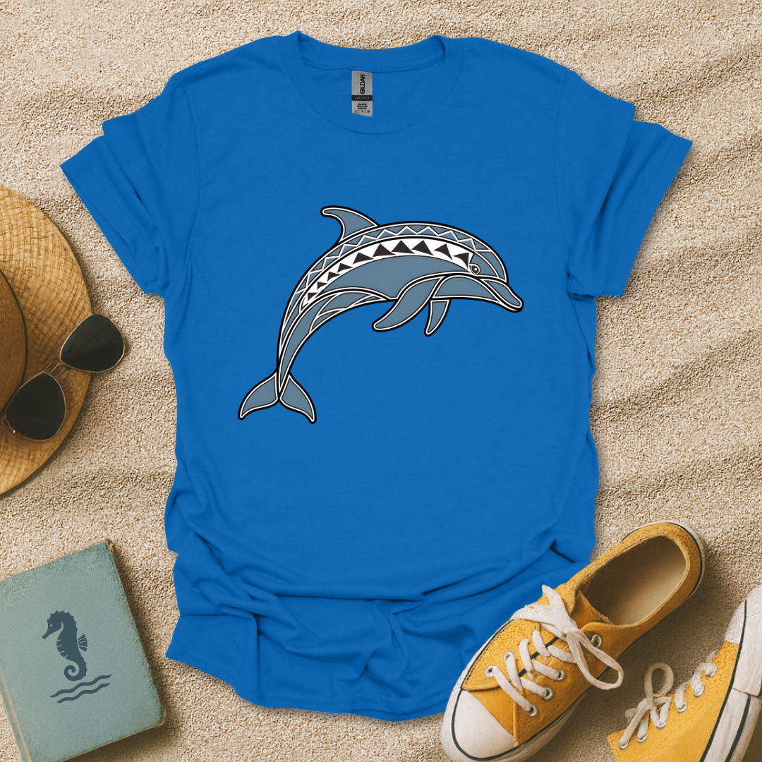 Geometric Dolphin T-Shirt