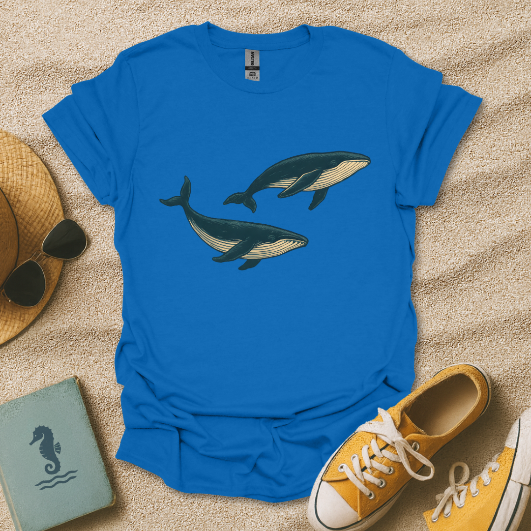 Vintage Whale Duo T-Shirt