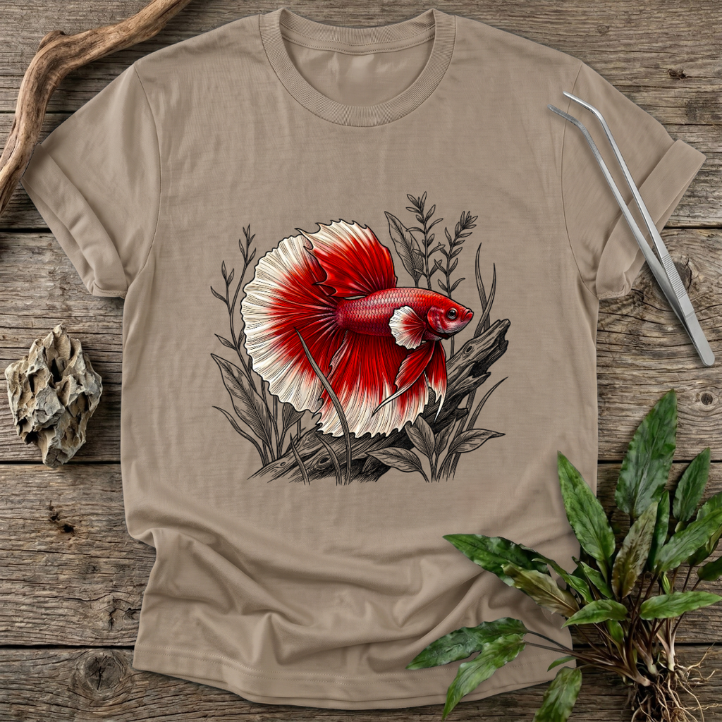 Crimson Halfmoon Betta T-Shirt