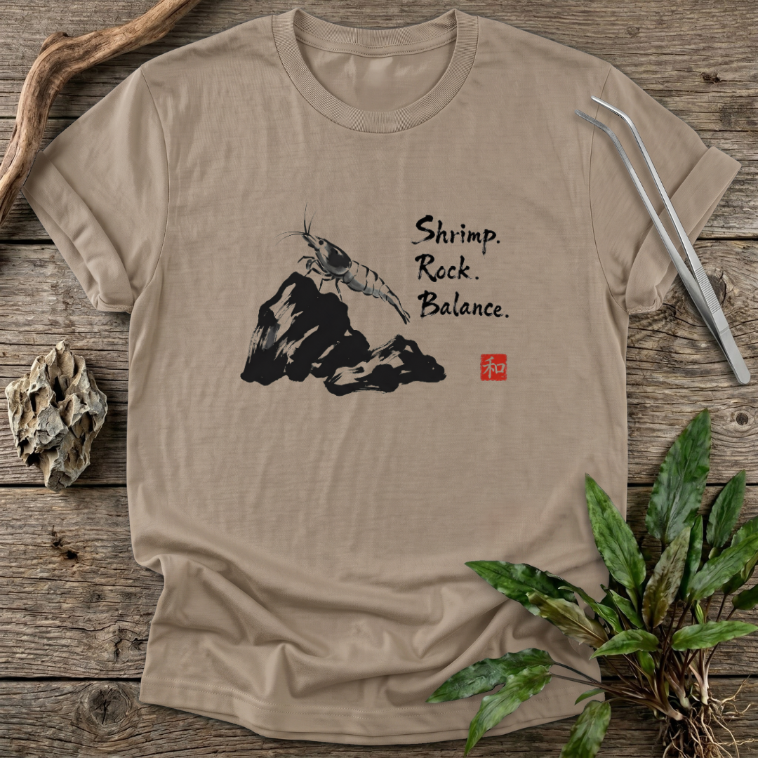 Shrimp. Rock. Balance. T-Shirt