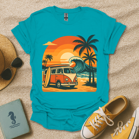 Retro Surf Sunset T-Shirt