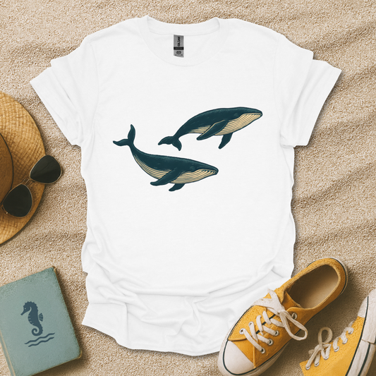 Vintage Whale Duo T-Shirt