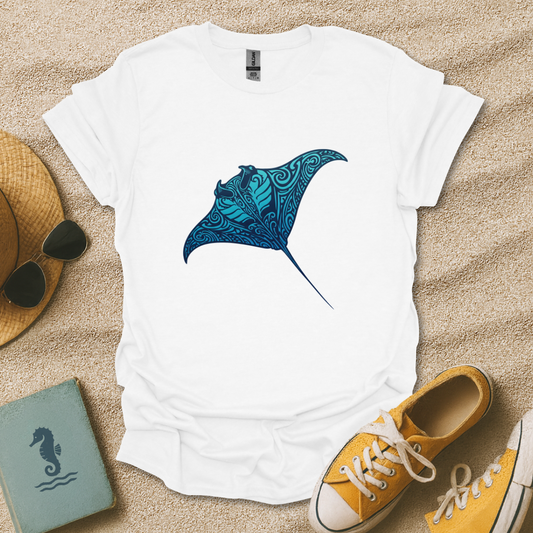 Tribal Manta Ray T-Shirt
