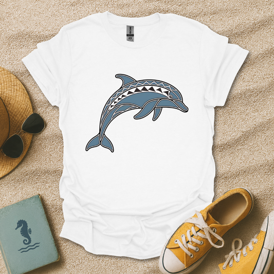 Geometric Dolphin T-Shirt